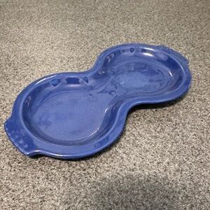 Vintage Fiestaware Promotional Figure 8 Tray in Original Blue Cobalt